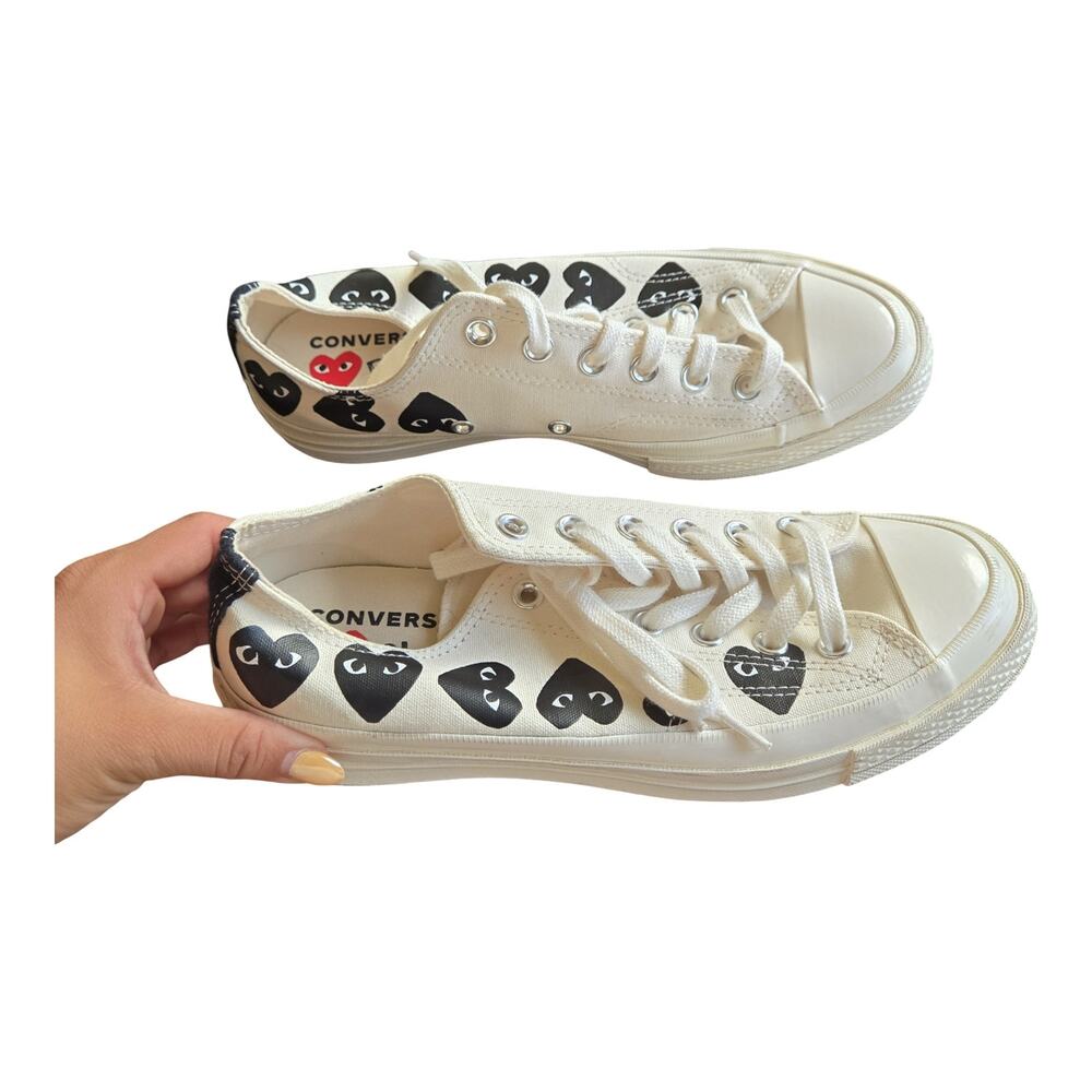Comme Des Garcons Play x Converse Multi Heart Low Top Sneakers Size: 7